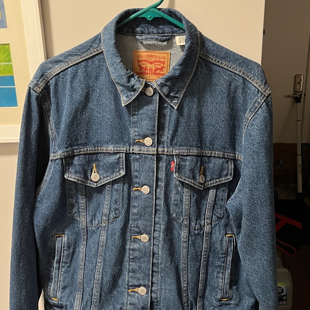 Levi's Original Classic Unisex Dark Blue Denim Jacket perfect for every occasion